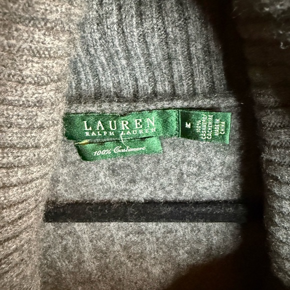 Cozy Gray 100% cashmere Cowl Neck Sweater - Picture 3 of 6